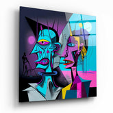 Picasso's Mind Glass Wall Art  || Designer Collection | Insigne Art Design.
